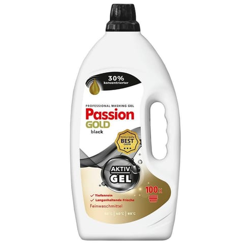 ⁨PASSION GOLD Professional Żel do prania ubrań czarnych i ciemnych 4000 ml⁩ w sklepie Wasserman.eu