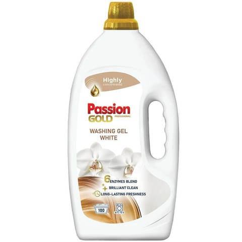 ⁨PASSION GOLD Professional Żel do prania ubrań białych 4000 ml⁩ w sklepie Wasserman.eu