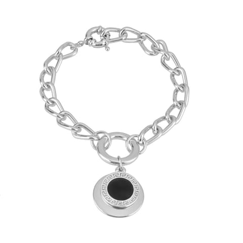 ⁨Bransoletka monetka z blaszką (B21/WIO/95AG-E280)⁩ w sklepie Wasserman.eu