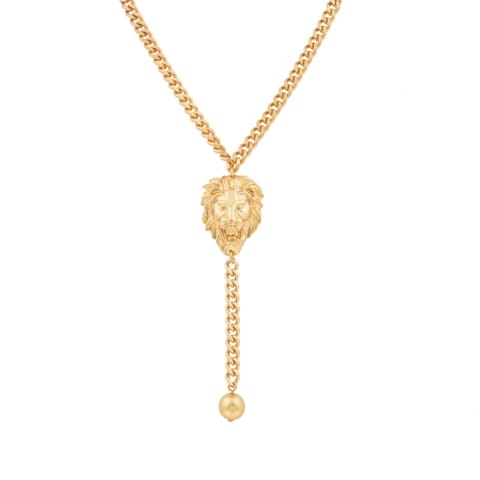 ⁨Choker z lwem i kulką (C22/WIO/79AU)⁩ w sklepie Wasserman.eu