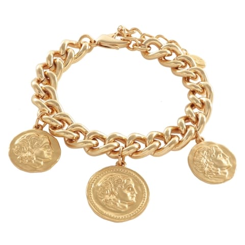 ⁨Bransoletka z trzema monetami (B15/MON/19AU)⁩ w sklepie Wasserman.eu