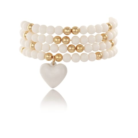 ⁨Komplet bransoletek z agatów (B23/KOR/174AU)⁩ w sklepie Wasserman.eu