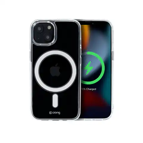 ⁨Crong Clear MAG Cover - Etui iPhone 13 mini MagSafe (przezroczysty)⁩ w sklepie Wasserman.eu