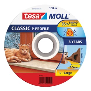 SEALING GASKET RUBBER PROFILE P 100M: 9MM, WHITE at Wasserman.eu