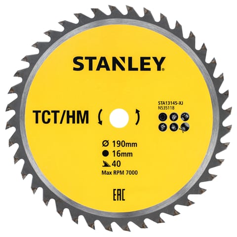 ⁨CIRC SAW BLADE TCT 190 X: 16 X 40T⁩ at Wasserman.eu