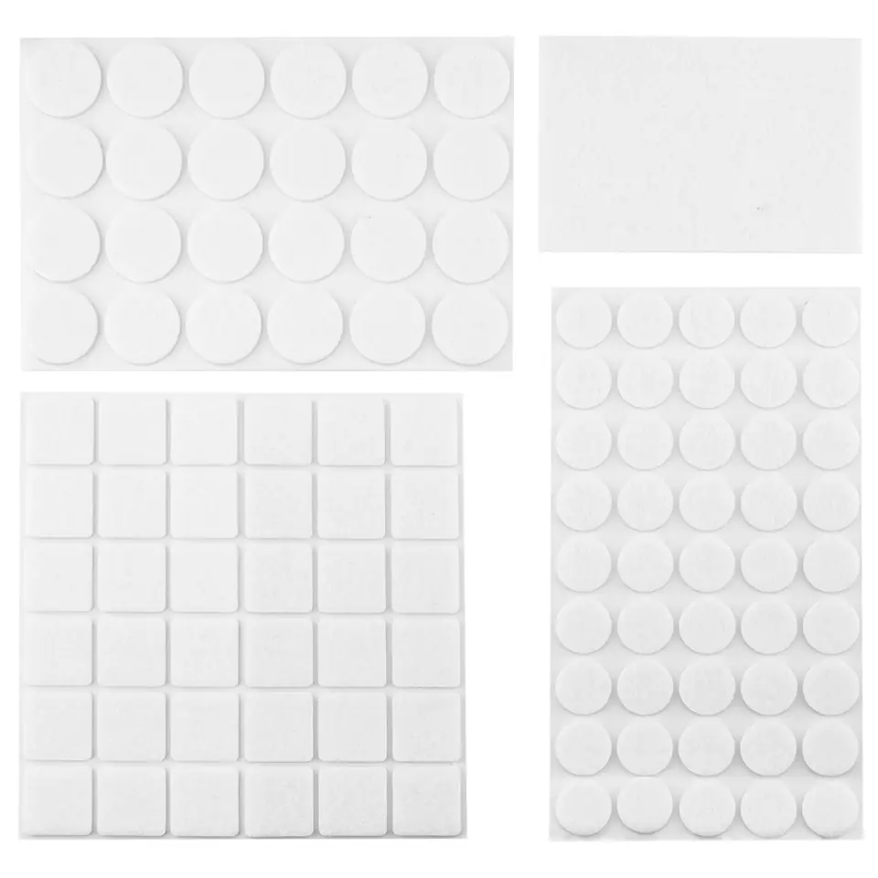 ⁨FELT PADS VARIOUS 92PCS WHITE⁩ at Wasserman.eu