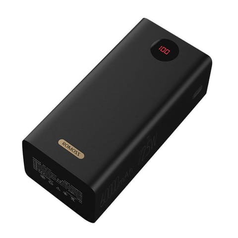 ⁨Powerbank Romoss PEA60 60000mAh, QC + PD, 22.5W (czarny)⁩ w sklepie Wasserman.eu