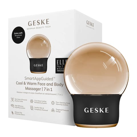 ⁨Masażer do twarzy i ciała Cool & Warm 7w1 Geske (szary)⁩ w sklepie Wasserman.eu