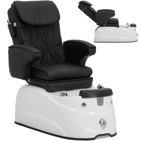 ⁨Fotel podologiczny do pedicure z funkcją masażu brodzikiem - czarny⁩ w sklepie Wasserman.eu