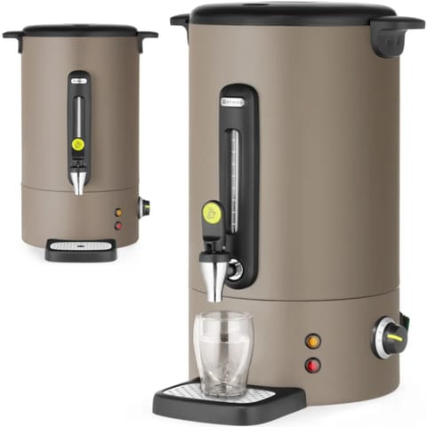 ⁨Warnik do wody grzanego wina z kranem tacką ociekową 16 l 1650 W - taupe⁩ w sklepie Wasserman.eu
