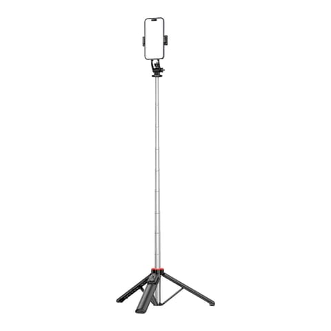 ⁨Selfie stick teleskopowy z pilotem stojak tripod na telefon 1.3m - czarny⁩ w sklepie Wasserman.eu