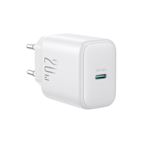 ⁨Ładowarka sieciowa USB-C PD QC 20W - biała⁩ w sklepie Wasserman.eu