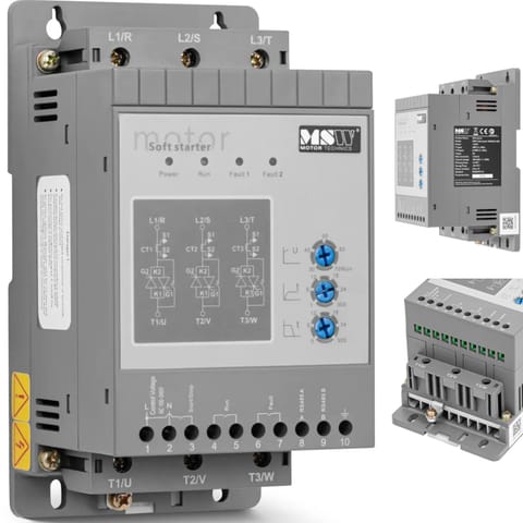 ⁨Soft starter do łagodnego rozruchu silników 3 A 1.5 kW 400 / 100-240 V⁩ w sklepie Wasserman.eu