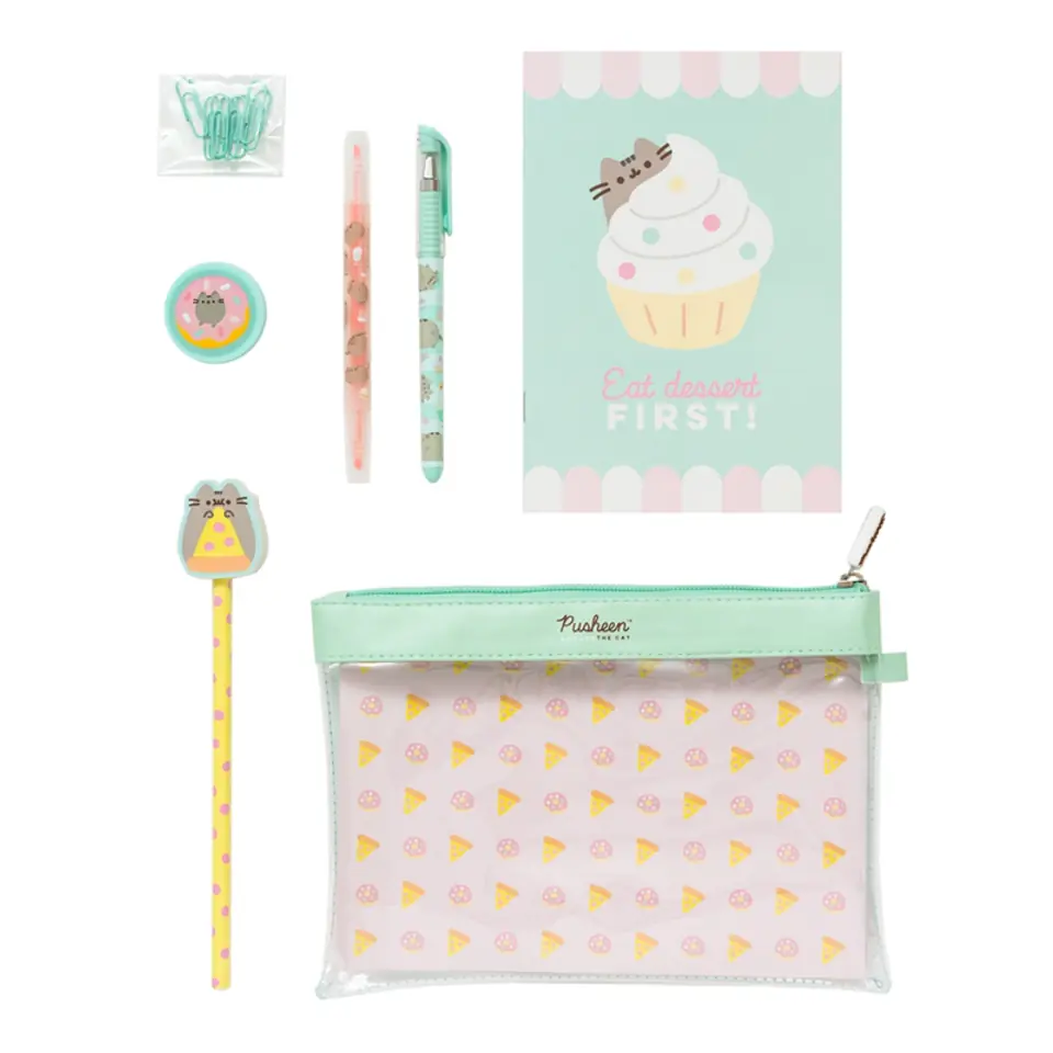 ⁨Pusheen - Writing set from the Foodie collection (7 elements)⁩ at Wasserman.eu