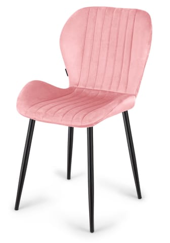 ⁨Krzesło tapicerowane MONTI VELVET PINK⁩ w sklepie Wasserman.eu