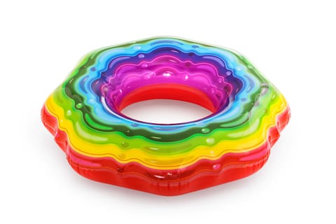 ⁨Koło do pływania Bestway Rainbow 115cm 36163 (kolor Wielokolorowy)⁩ w sklepie Wasserman.eu