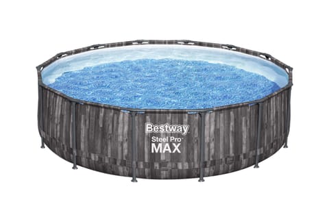 ⁨Bestway 5614X Round pool Steel Pro Max with filter pump and ladder 3.66m x 1.00m⁩ at Wasserman.eu