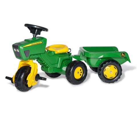 ⁨Rolly Toys 052769 Traktor Rolly-Kid John Deere 3-Kołowy z Przyczepą⁩ at Wasserman.eu