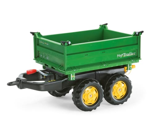 ⁨Rolly Toys 122004 Przyczepa Rolly-Mega Trailer jasno zielona, żółte koła, 2-osie⁩ w sklepie Wasserman.eu