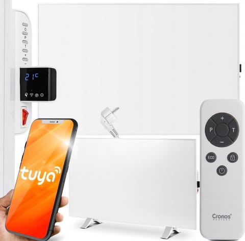 ⁨Cronos Synthelith Pro CRP-600TWP 600W white infrared heater with WiFi and remote control⁩ at Wasserman.eu