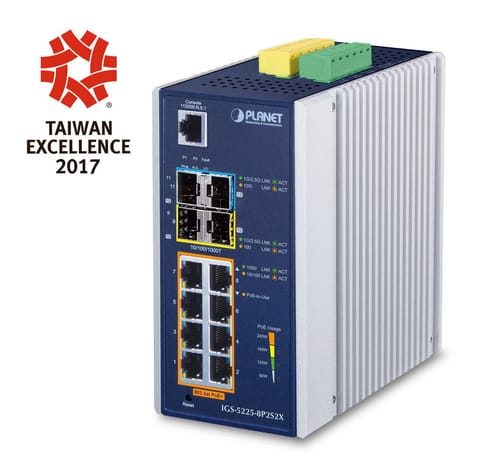 ⁨Planet IP30 Industrial L2+/L4 8-Port⁩ w sklepie Wasserman.eu