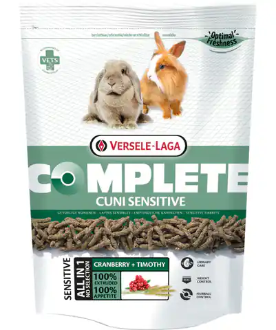 ⁨VERSELE LAGA Cuni Sensitive Complete 500g - dla wrażliwych królików miniaturowych  [461310]⁩ w sklepie Wasserman.eu