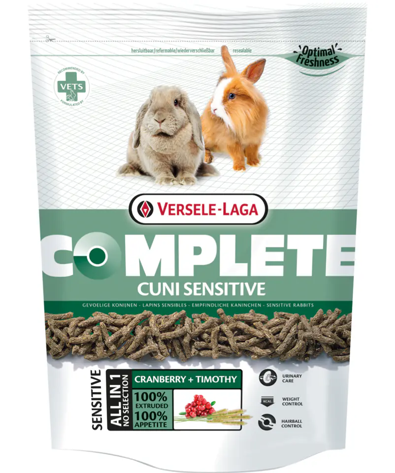 ⁨VERSELE LAGA Cuni Sensitive Complete 500g - dla wrażliwych królików miniaturowych  [461310]⁩ w sklepie Wasserman.eu