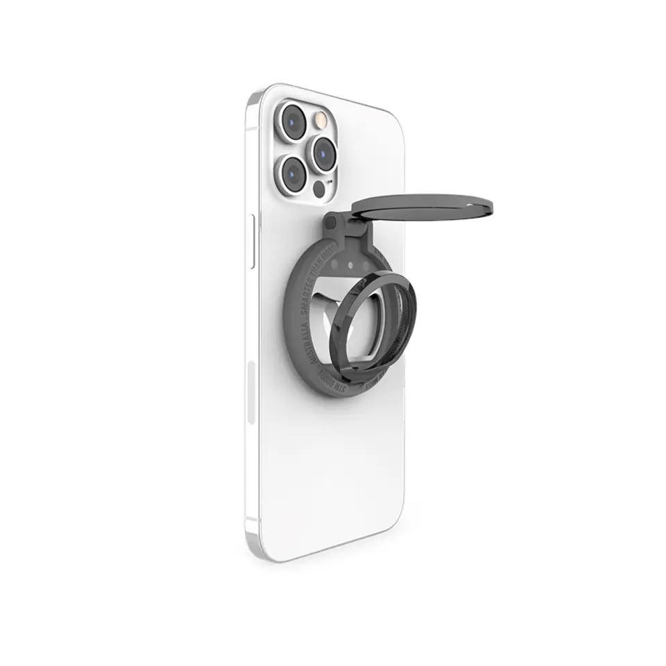 ⁨STM MagLoop - MagSafe finger holder with stand function + opener (grey)⁩ at Wasserman.eu