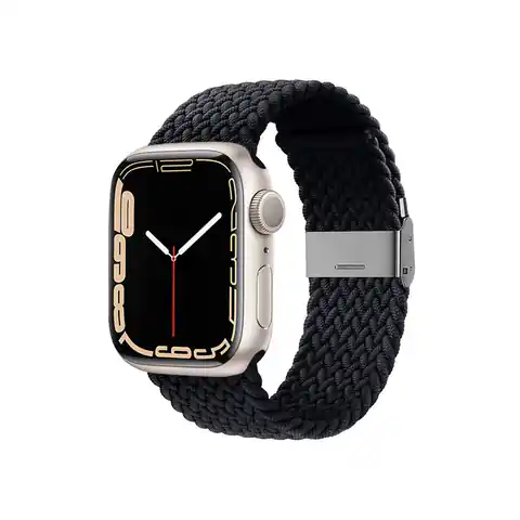 ⁨Crong Wave Band – Pleciony pasek do Apple Watch 38/40/41 mm (grafitowy)⁩ w sklepie Wasserman.eu