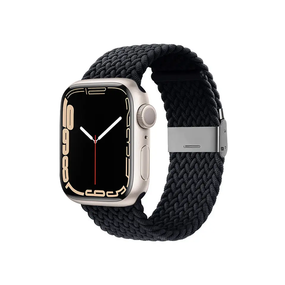 ⁨Crong Wave Band – Pleciony pasek do Apple Watch 38/40/41/42 mm (grafitowy)⁩ w sklepie Wasserman.eu