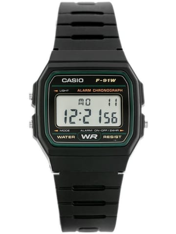 ⁨ZEGAREK MĘSKI CASIO F-91W-3DG (zd102c)  + BOX⁩ w sklepie Wasserman.eu