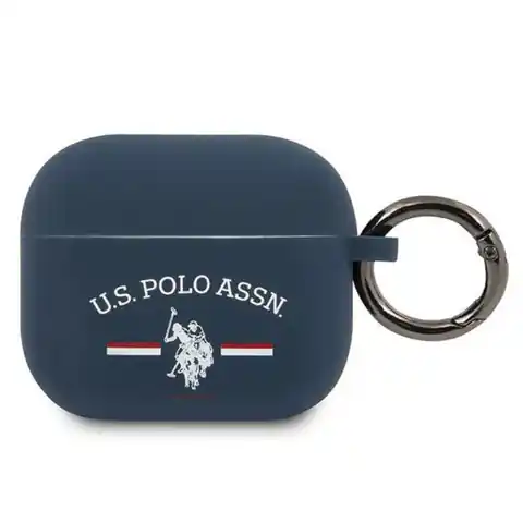 ⁨US Polo Assn Silicone Logo - Etui Airpods 3 (granatowy)⁩ w sklepie Wasserman.eu