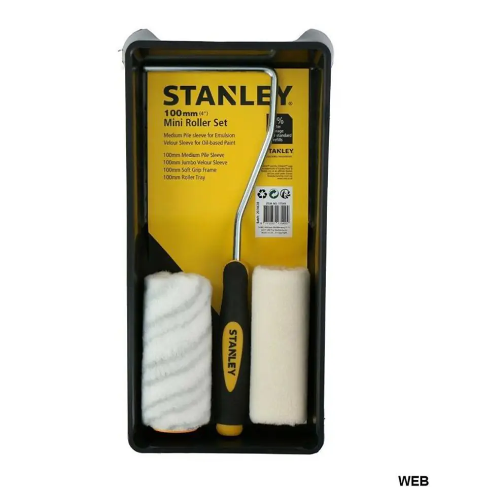 ⁨Stanley - Painting set (bowl / litter box + 2 rollers 10 cm)⁩ at Wasserman.eu