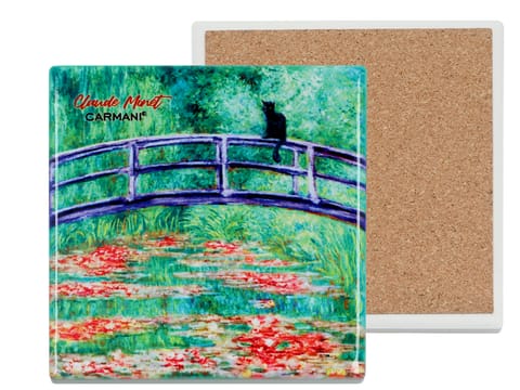 ⁨Podkładka ceramiczna, kwadratowa - Inspirowane malarstwem C. Monet,  (CARMANI)⁩ w sklepie Wasserman.eu
