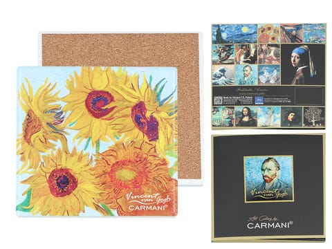 ⁨Podkładka ceramiczna - V. van Gogh, Słoneczniki (CARMANI)⁩ w sklepie Wasserman.eu