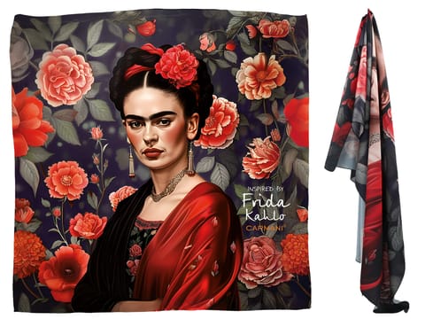 ⁨Apaszka - Inspirowana malarstwem F. Kahlo (CARMANI)⁩ w sklepie Wasserman.eu