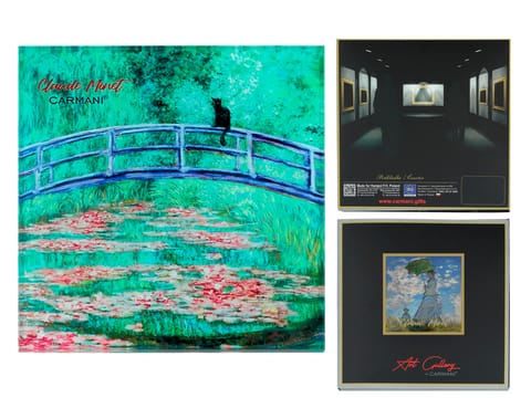 ⁨Podkładka szklana - C. Monet, Most nad stawem (CARMANI)⁩ w sklepie Wasserman.eu