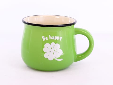 ⁨Kubek mały, jasna zieleń - Be happy⁩ w sklepie Wasserman.eu