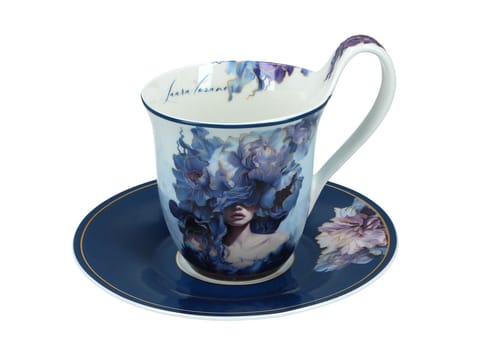 ⁨Filiżanka ze spodkiem - L. Lozano, Lady`s Floral Symphony (CARMANI)⁩ w sklepie Wasserman.eu