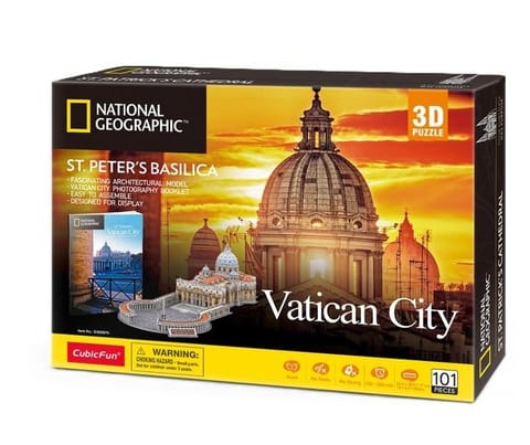 ⁨Puzzle 3D National geographic bazylika Św. Piotra⁩ w sklepie Wasserman.eu