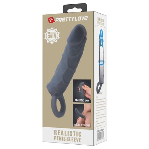 ⁨NAKŁADKA PRETTY LOVE REALISTIC PENIS SLEEVE⁩ w sklepie Wasserman.eu