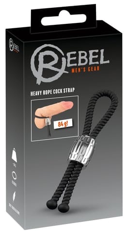 SZNUREK REBEL HEAVY ROPE COCK STRAP w sklepie Wasserman.eu