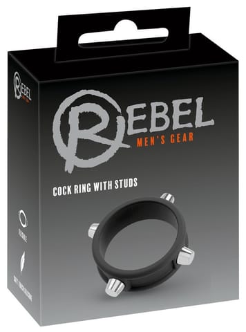 PIERŚCIEŃ REBEL COCK RING W STUDS w sklepie Wasserman.eu