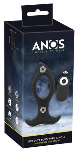 KOREK ANALNY ANOS RC BUTT PLUG WITH HOLE w sklepie Wasserman.eu