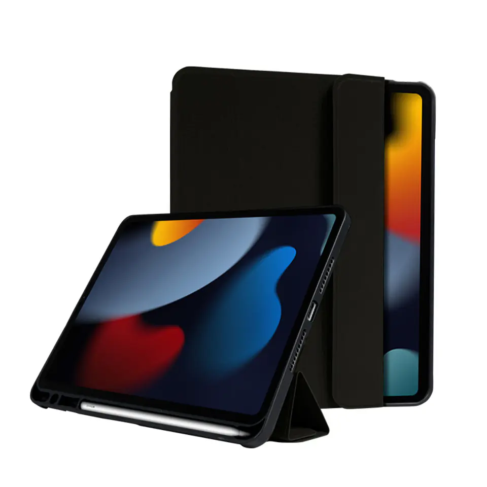 ⁨Crong FlexFolio – Etui iPad 10.2” (2021-2019) z funkcją Apple Pencil (czarny)⁩ w sklepie Wasserman.eu