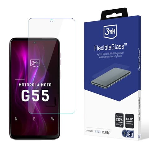 ⁨3mk FlexibleGlass - Szkło hybrydowe do Motorola Moto G55 5G⁩ w sklepie Wasserman.eu