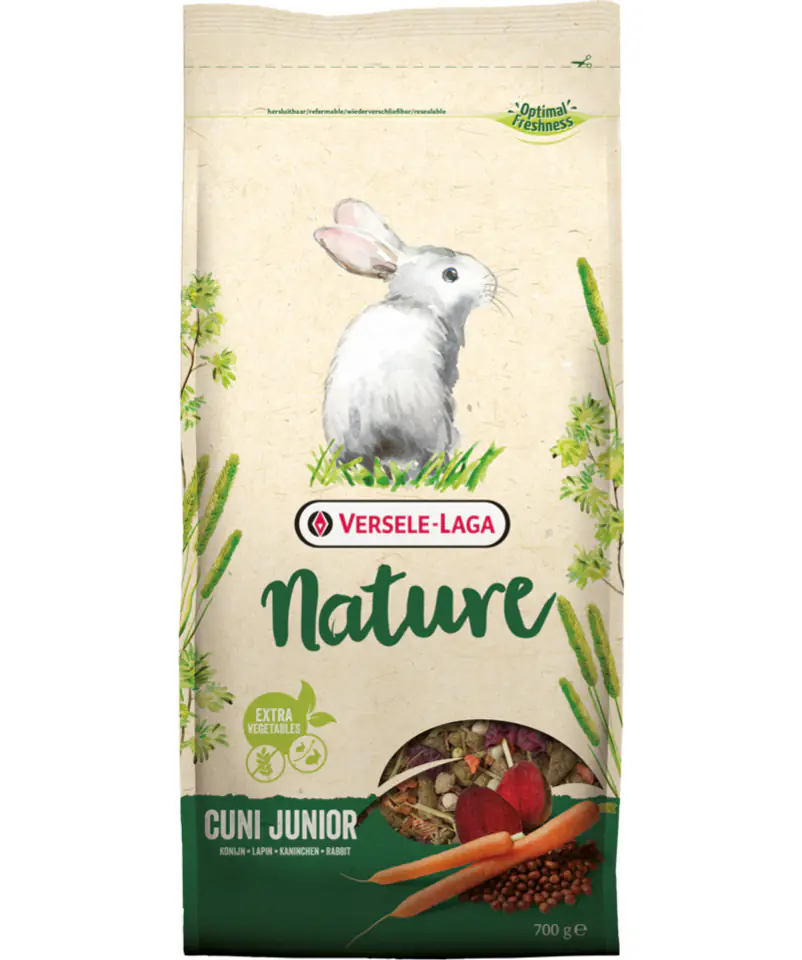 ⁨VERSELE LAGA Cuni Junior Nature 700g - for young miniature rabbits [461407]⁩ at Wasserman.eu