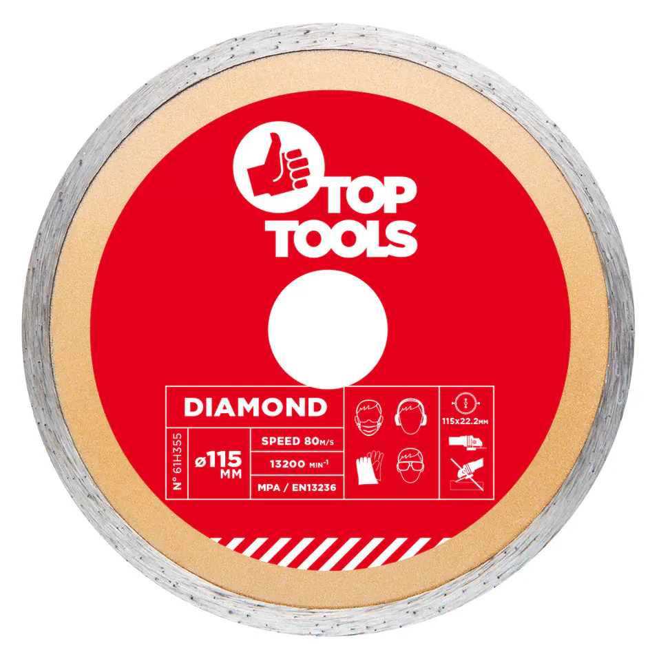 ⁨Diamond blade 115 x 22.2 mm, full⁩ at Wasserman.eu