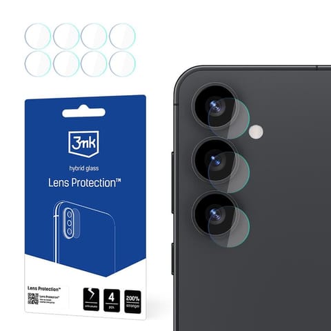 ⁨3mk Lens Protection - Szkło na obiektyw aparatu Samsung Galaxy S25 (4 zestawy)⁩ w sklepie Wasserman.eu