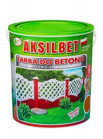 ⁨AKSILBET FARBA DO BETONU BIAŁA 1L⁩ w sklepie Wasserman.eu